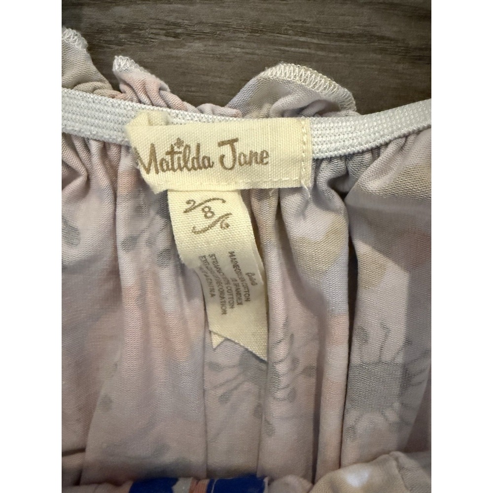 Matilda Jane Tell Me More Floral Maxi Dress The Adventure Begins Girls size 8 - Picture 8 of 15